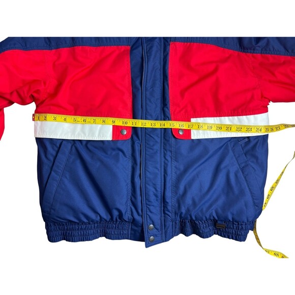 Cornice Men's Heavy Winter Snowboard Ski Coat  Size L  Red White & Blue Jacket - Picture 7 of 10